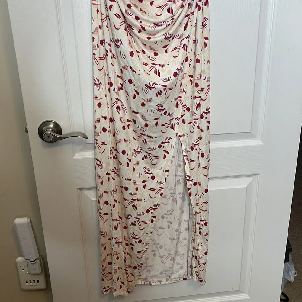 Free People Daria Maxi Dress Ivory Combo Large - Picture 7 of 15